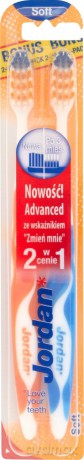 Jordan Szczoteczka do zębów Advenced Soft Duo - mix kolorów