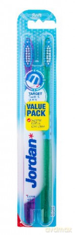 Jordan Szczoteczka do zębów DUO Target Teeth & Gums soft 2 szt.