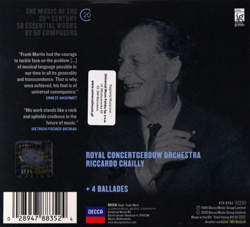Riccardo Chailly: Martin Concerto For Winds [CD]