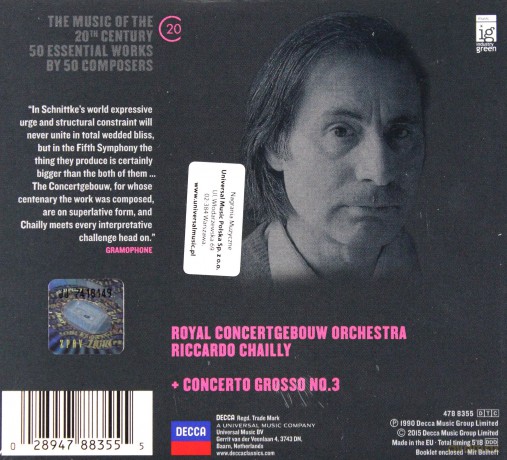 Riccardo Chailly: Schnittke Symphony 5 [CD]