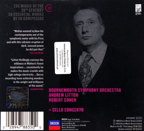 Walton Symphony 1 [CD]