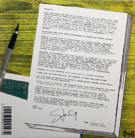Slim Twig: Thank You For Sticking With Twig (ecopack) [CD]