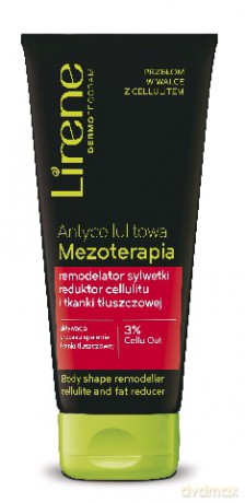 Lirene Antycellulit Antycellulitowa Mezoterapia - remodelator sylwetki reduktor cellulitu i tkanki tłuszczowej - 3% Cellu Out 200 ml NEW