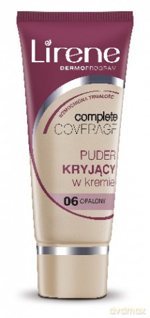 Lirene Complete Coverage Foundation Puder kryjący w kremie 06 opalony