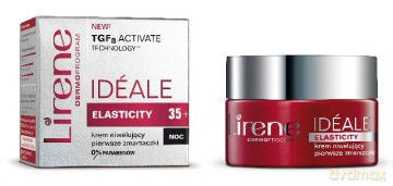 Lirene Elasticity 35+ krem niwelujący pierwsze zmarszczki na noc 50 ml