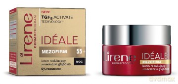 Lirene Mezofirm 55+ krem redukujący zmarszczki głębokie na noc 50 ml