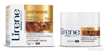 Lirene Pielęgnacja Odmładzająca Odżywienie 70+ Krem odżywczy przeciwzmarszczkowy