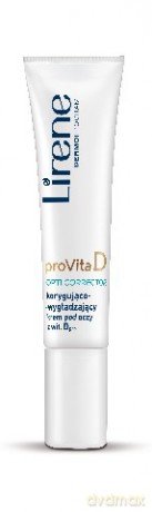Lirene Provita D Korygująco-wygładzający krem pod oczy z witaminą D pro na dzień i na noc 15 ml