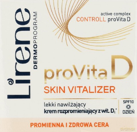 Lirene Provita D Skin vitalizer Lekki nawilżający krem rozpromieniający z witaminą D pro na dzień SPF 10 50 ml