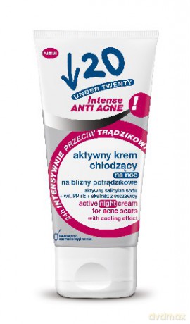 Under Twenty Anti Acne Intense Aktywny krem chłodzący na blizny 50 ml