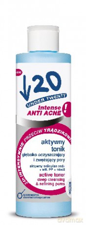 Under Twenty Anti Acne Intense Aktywny tonik głęboko oczyszczający 200 ml