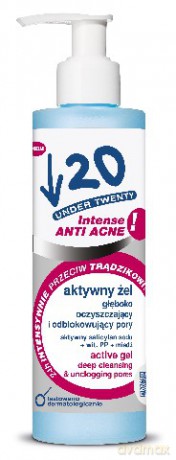 Under Twenty Anti Acne Intense Aktywny żel głęboko oczyszczający 200 ml