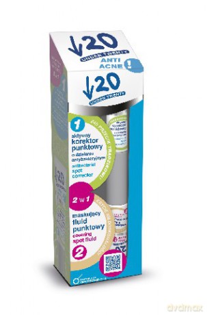 Under Twenty Anti Acne Korektor antybakteryjny + fluid punktowy 15 ml