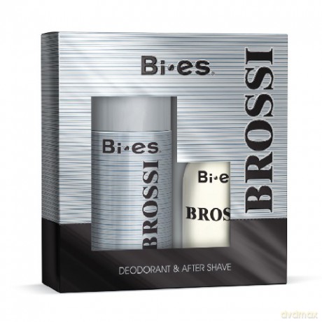 Bi-es Brossi Komplet Woda po goleniu + dezodorant 150 ml
