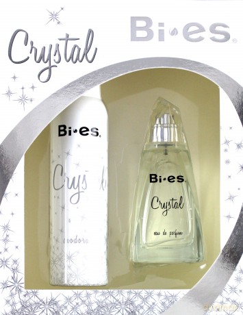 Bi-es Crystal Damski Komplet Woda perfumowana 100 ml + Dezodorant 150 ml