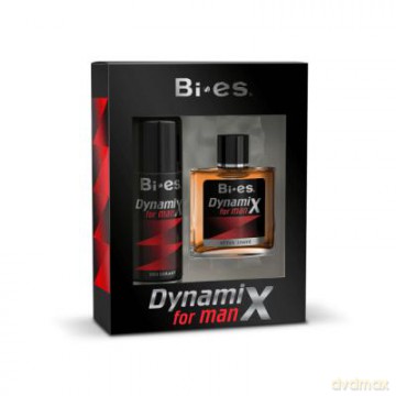 Bi-es Dynamix Czarny Komplet Woda po goleniu + Dezodorant