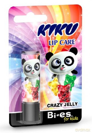 Bi-es Kiku Pomadka ochronna do ust dla dzieci Crazy Jelly