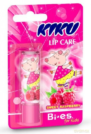 Bi-es Kiku Pomadka ochronna do ust dla dzieci Raspberry