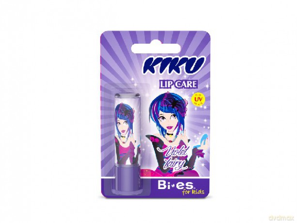 Bi-es Kiku Pomadka ochronna do ust dla dzieci Violet Fairy