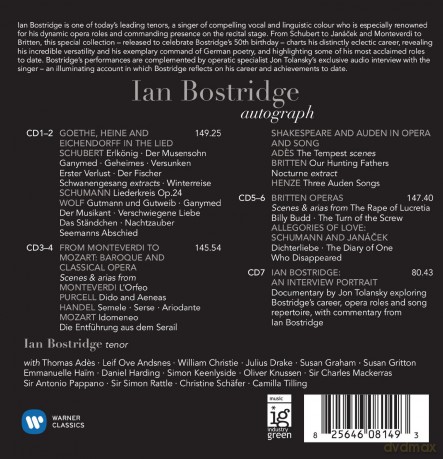 Ian Bostridge: Autograph: Ian Bostridge [7CD]