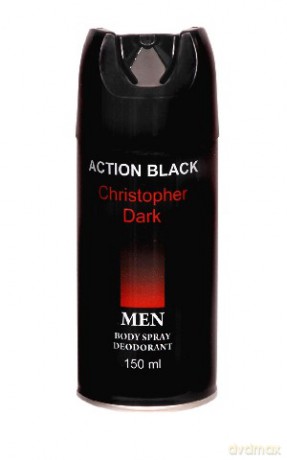 Christopher Dark Men Dezodorant Action Black 150 ml