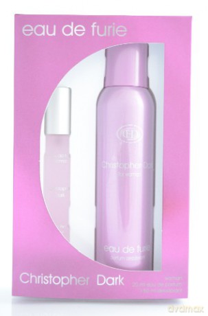 Christopher Dark Woman Eau De Furie Zestaw prezentowy Woda Perfumowana 20 ml + Dezodorant spray 150 ml