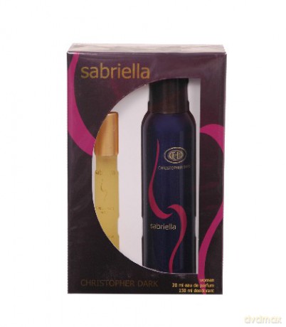 Christopher Dark Woman Sabriella Zestaw prezentowy Woda Perfumowana 20 ml + Dezodorant spray 150 ml