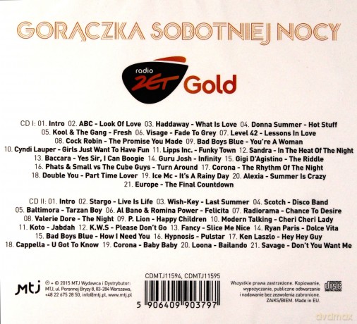 Radio Zet Gold: Gorączka Sobotniej Nocy [2CD]