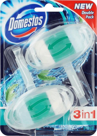 Domestos Pine Kostka WC 3w1 koszyk 2 x 40g