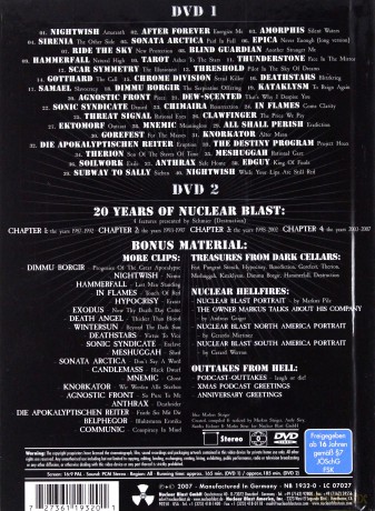 20 Years Of Nuclear Blast (digipack) [2DVD]