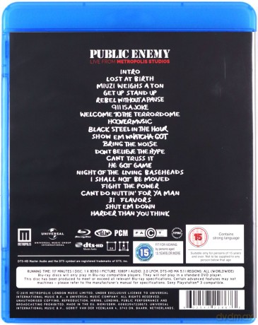 Public Enemy: Live At Metropolis Studios [Blu-Ray]