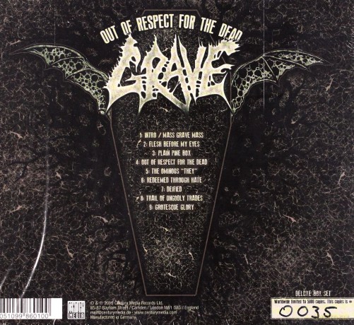 Grave: Out of Respect for the Dead [2CD]