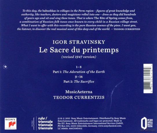 Teodor Currentzis: Stravinsky: Le Sacre du Printemps [CD]