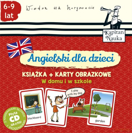 Angielski dla dzieci. W domu i w szkole + karty obrazkowe [KSIĄŻKA]