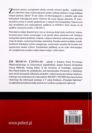Autonomia woli w prawie prywatnym, międzynarodowym, Unii Europejskiej - Marcin Czepelak [KSIĄŻKA]