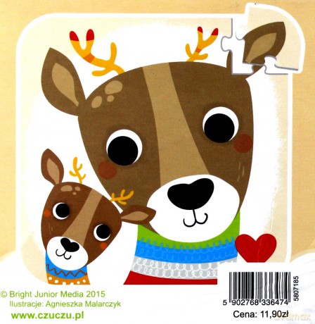 BRIGHT JUNIOR MEDIA 25 el. Jelonki Czuczu mini [PUZZLE]