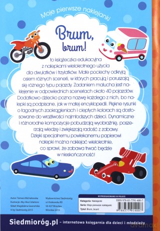 Brum brum. Moje pierwsze naklejanki [KSIĄŻKA]
