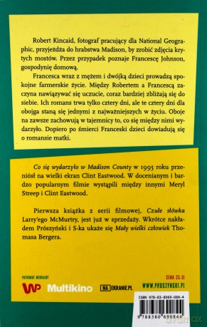 Co się wydarzyło w Madison County - Robert James Waller [KSIĄŻKA]