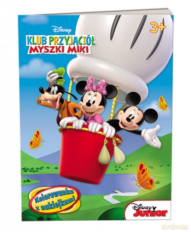Klub przyjaciół Myszki Miki. Kolorowanka z naklejkami [KSIĄŻKA]