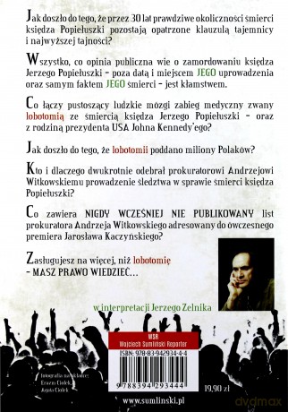 Lobotomia 3.0 Trzydzieści lat holokaustu, prawdy o jego śmierci - Wojciech Sumliński [AUDIOBOOK] [CD-MP3]