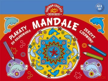 Mandale plakaty do kolorowania zeszyt czerwony [KSIĄŻKA]