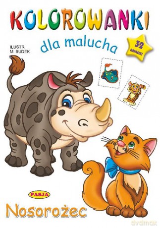 Nosorożec. Kolorowanki dla malucha - Mariola Budek [KSIĄŻKA]