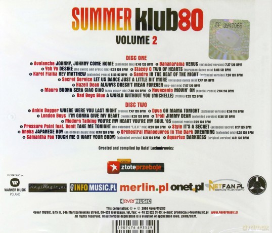 Summer Klub 80 Vol.2 [2CD]