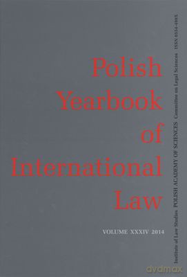 Polish yearbook of international law (Tom XXXIV) (twarda) [KSIĄŻKA]