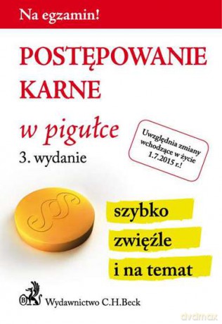 Postępowanie karne w pigułce [KSIĄŻKA]