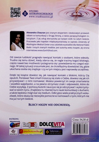 Rozmowy z bliskimi po drugiej stronie. Jak utrzymać kontakt z tymi, którzy odeszli - Alexandra Chauran [KSIĄŻKA]