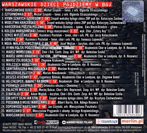 Warszawskie dzieci pójdziemy w bój (digipack) [CD]