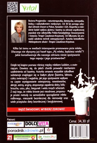 Z daleka od mleka. Cała prawda o szkodliwości mleka zwierzęcego i jego przetworów - Bożena Przyjemska [KSIĄŻKA]