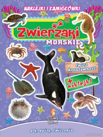 Zwierzaki morskie. Naklejki z brokatem [KSIĄŻKA]