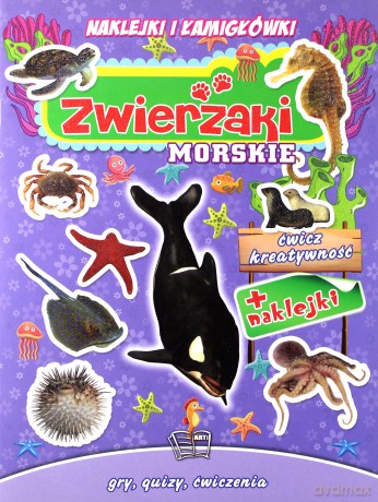 Zwierzaki morskie. Naklejki z brokatem [KSIĄŻKA]